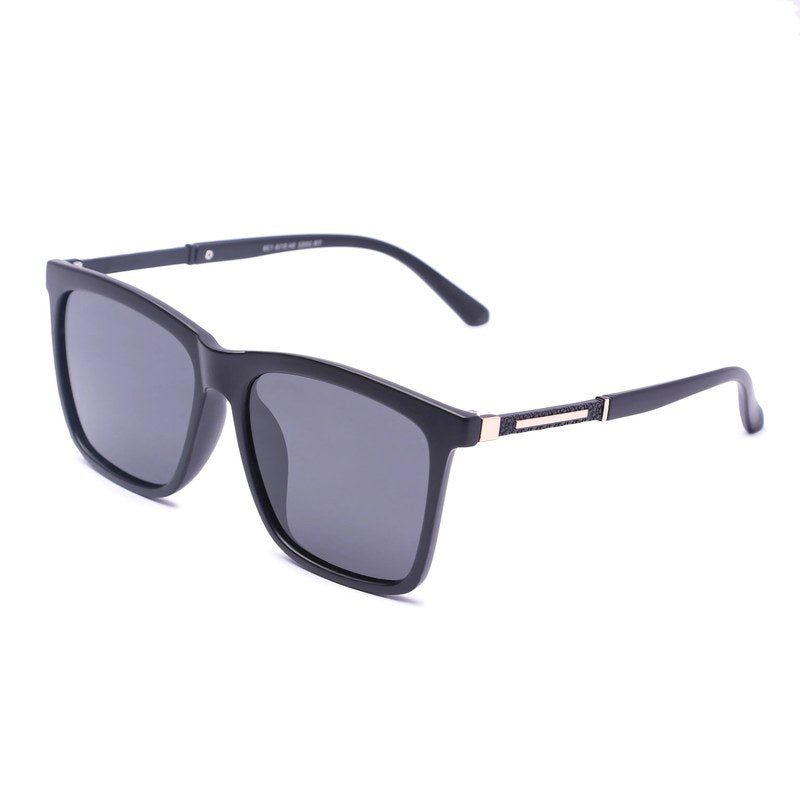Virelia Matte Black Large Full Rim Square Sunglasses for Men & Women — Hashtag Eyewears