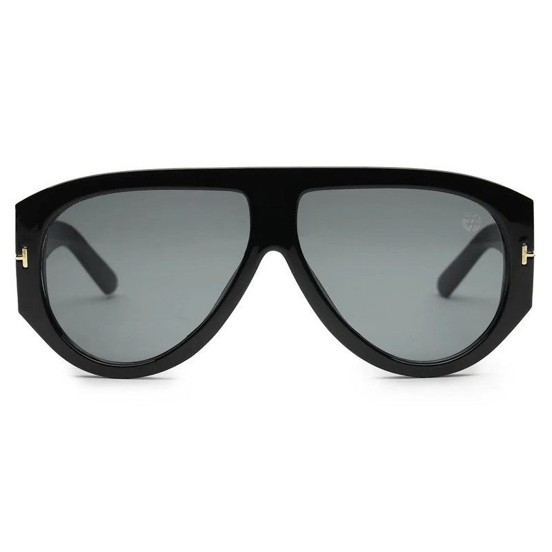 Vista Black Medium Full Rim Aviator Sunglasses for Men & Women — Hashtag Eyewears
