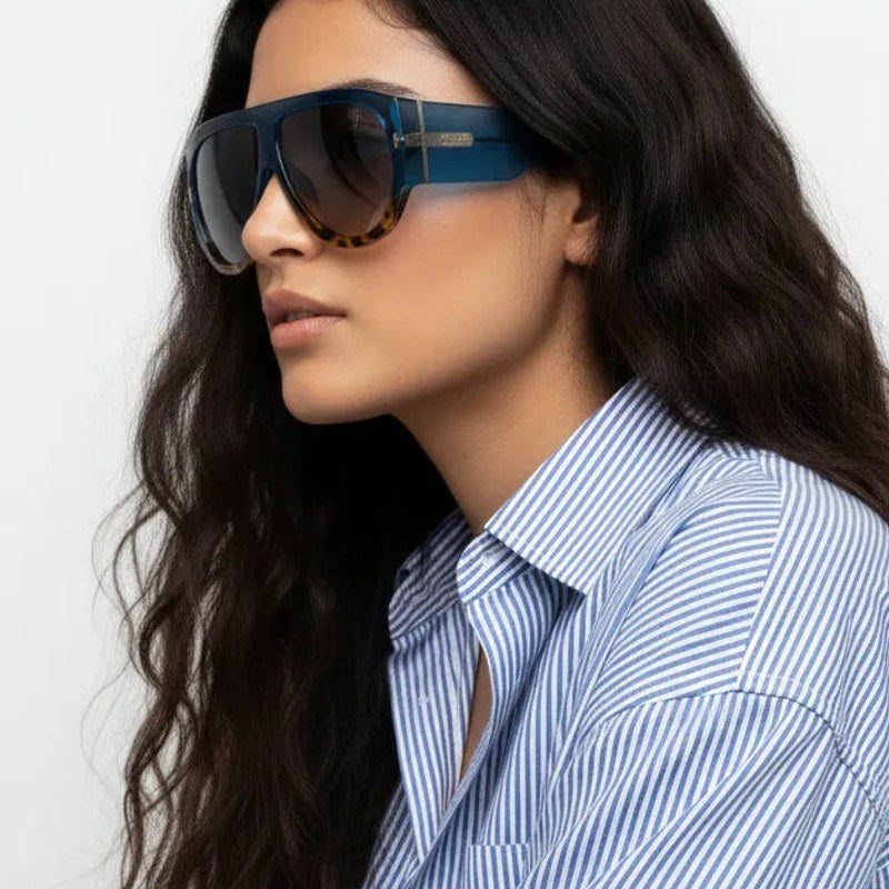 Vista Blue Medium Full Rim Aviator Sunglasses for Men & Women — Hashtag Eyewears