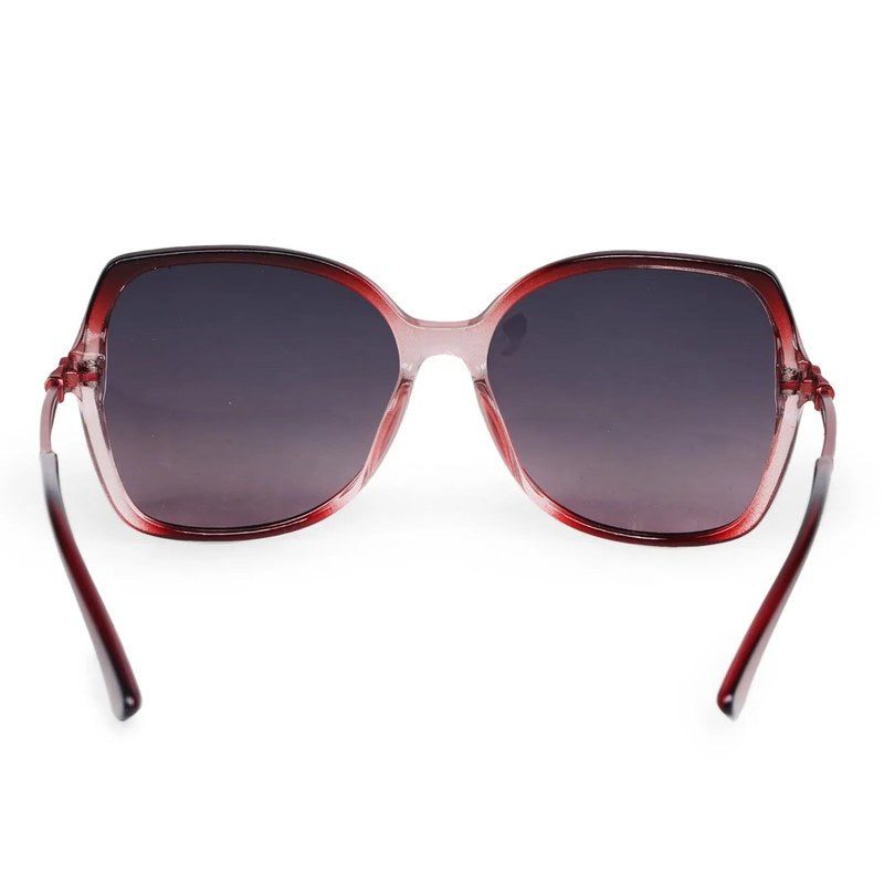 Voltara Red Gradient Large Full Rim Butterfly Sunglasses for Women — Hashtag Eyewears