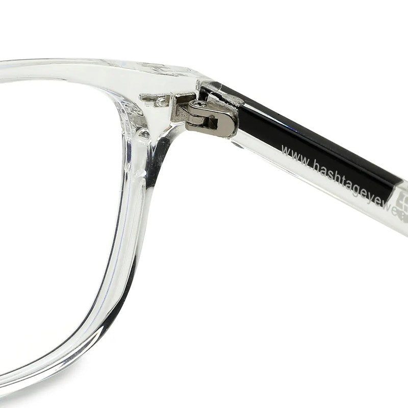 Vortara Tranparent Medium Full Rim Wayfarer Computer Glasses for Men & Women — Hashtag Eyewears