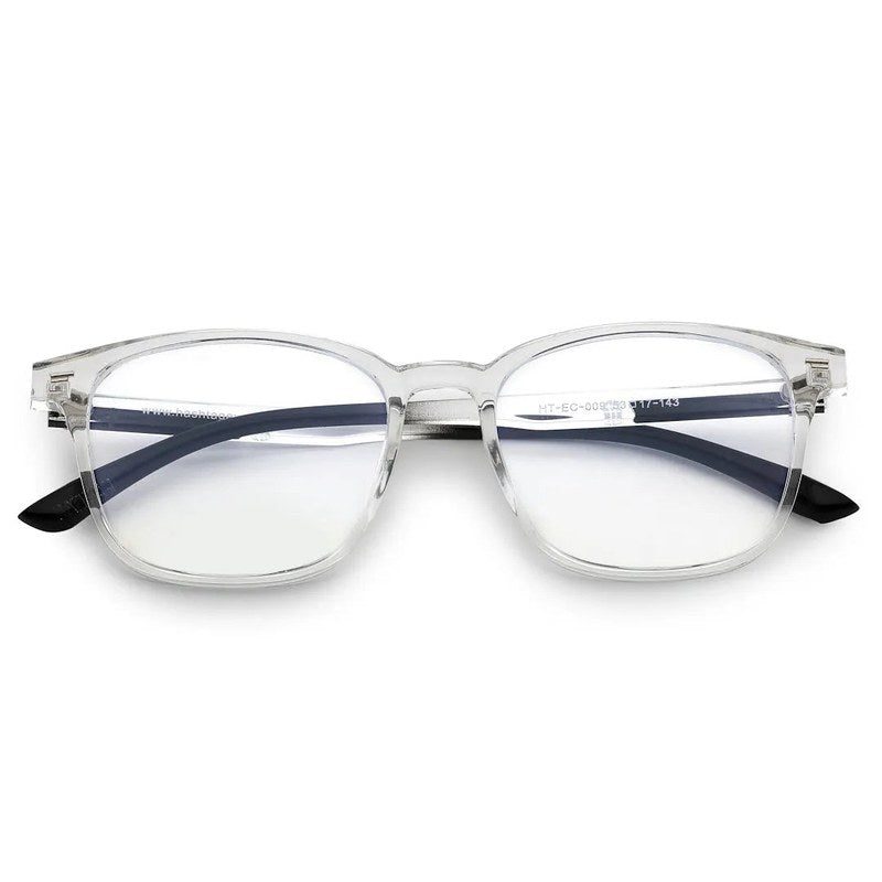 Vortara Tranparent Medium Full Rim Wayfarer Computer Glasses for Men & Women — Hashtag Eyewears