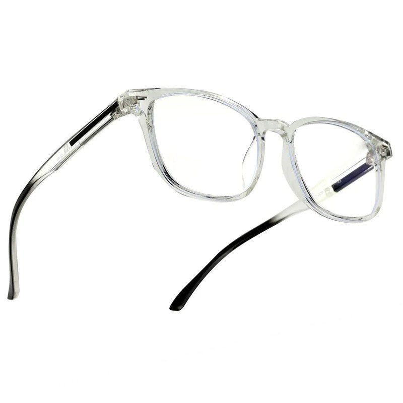 Vortara Tranparent Medium Full Rim Wayfarer Computer Glasses for Men & Women — Hashtag Eyewears