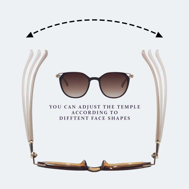 Vortex Brown Medium Full Rim Round Sunglasses for Women β Hashtag Eyewears