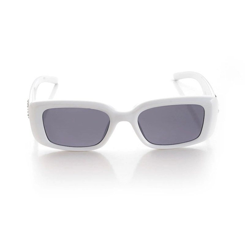 Vynor White Medium Full Rim Square Sunglasses for Men & Women HASHTAG X WHITECHERRY — Hashtag Eyewears