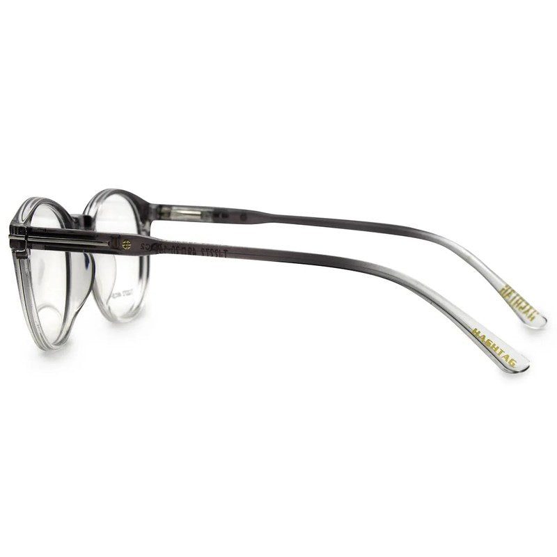 Xalora Gradient Black Small Full Rim Oval Clip-on for Men & Women — Hashtag Eyewears