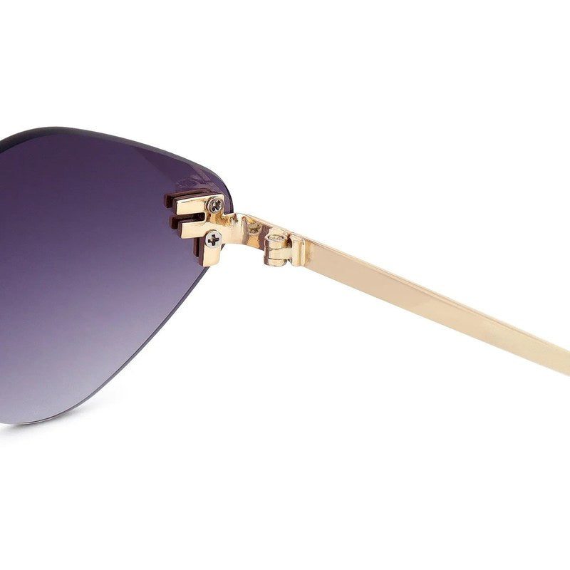Xelora Grey Small Rim Less Diamond Sunglasses for Women — Hashtag Eyewears