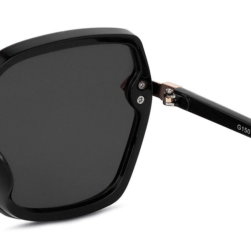 Xyrion Black Large Full Rim Butterfly Sunglasses for Men & Women — Hashtag Eyewears