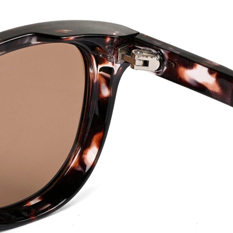 Yren Dappled brown Small Full Rim Wayfarer Sunglasses for Men & Women HASHTAG X VOSNO — Hashtag Eyewears