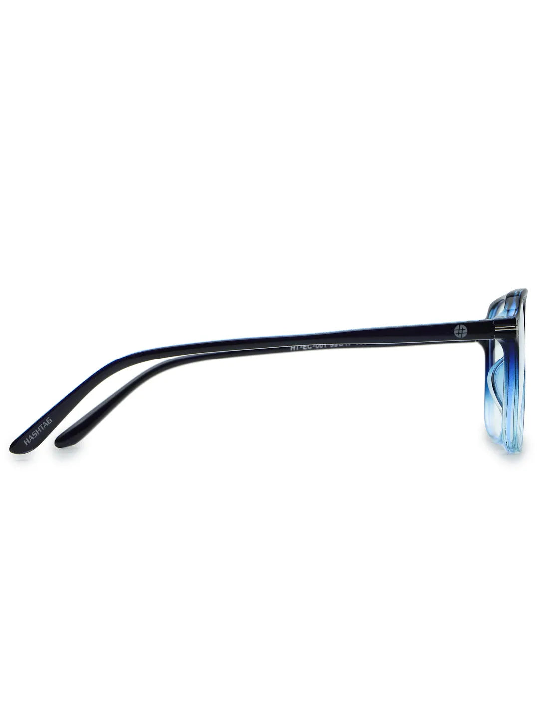 Aegira | Gradient Black Blue Small Full Rim Square Computer Glasses for Men & Women [Blue Block]