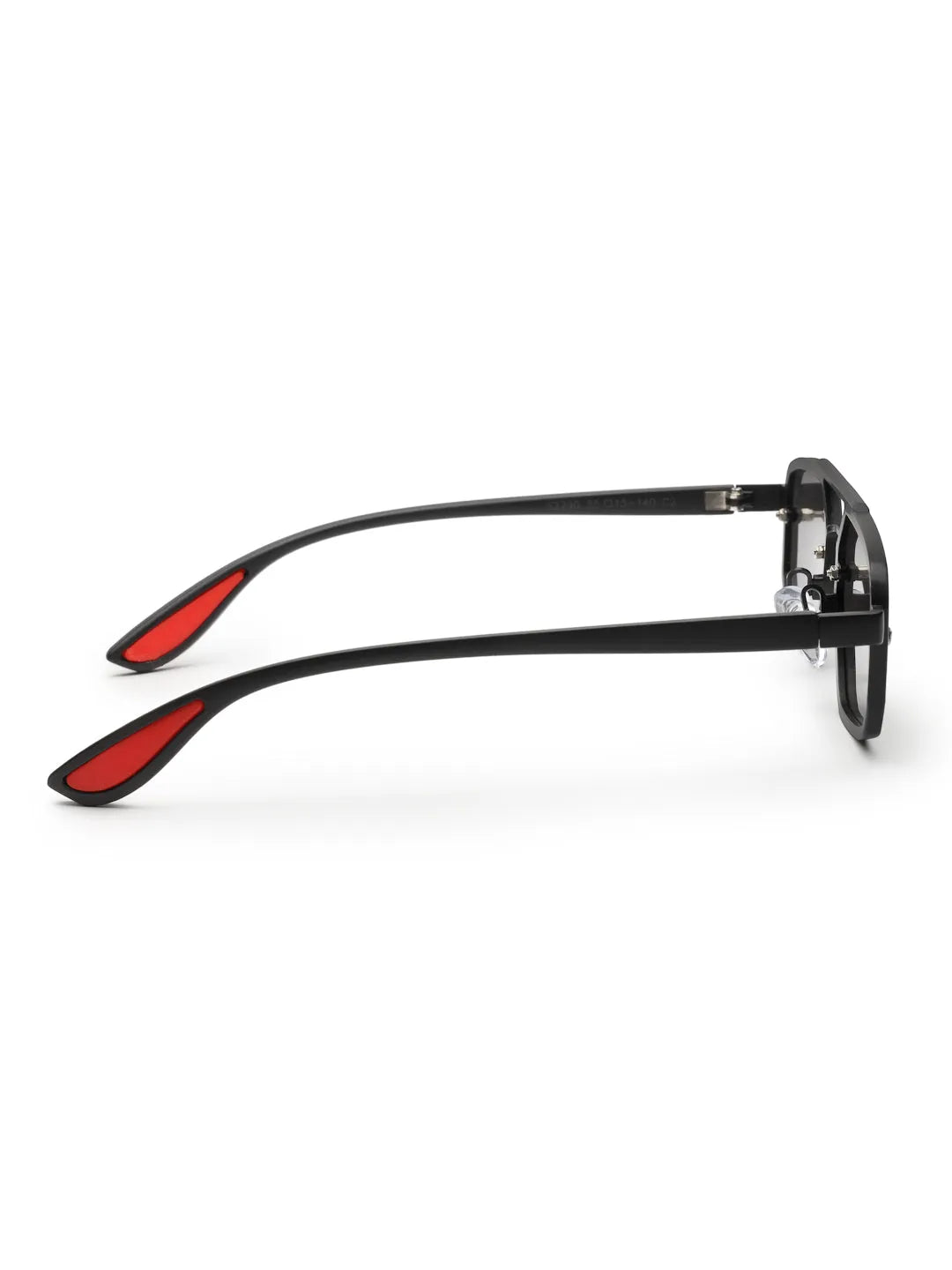Shadron | Black Medium Full Rim Rectangle Sunglasses for Men [UV-protected]