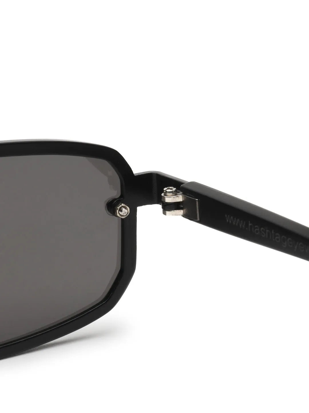 Shadron | Black Medium Full Rim Rectangle Sunglasses for Men [UV-protected]