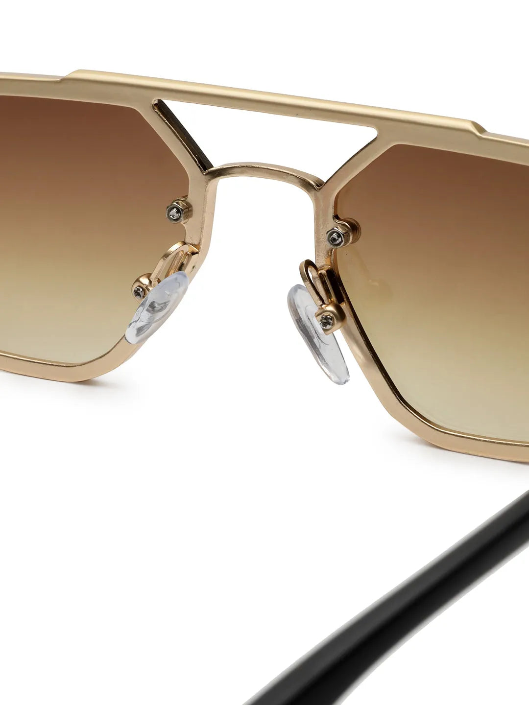 Shadron | Gredient Brown Medium Full Rim Rectangle Sunglasses for Men [UV-protected]