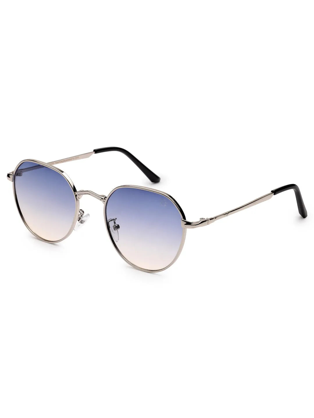 Veylara | Gradient Blue Medium Full Rim Oval Sunglasses for Men [UV-protected]