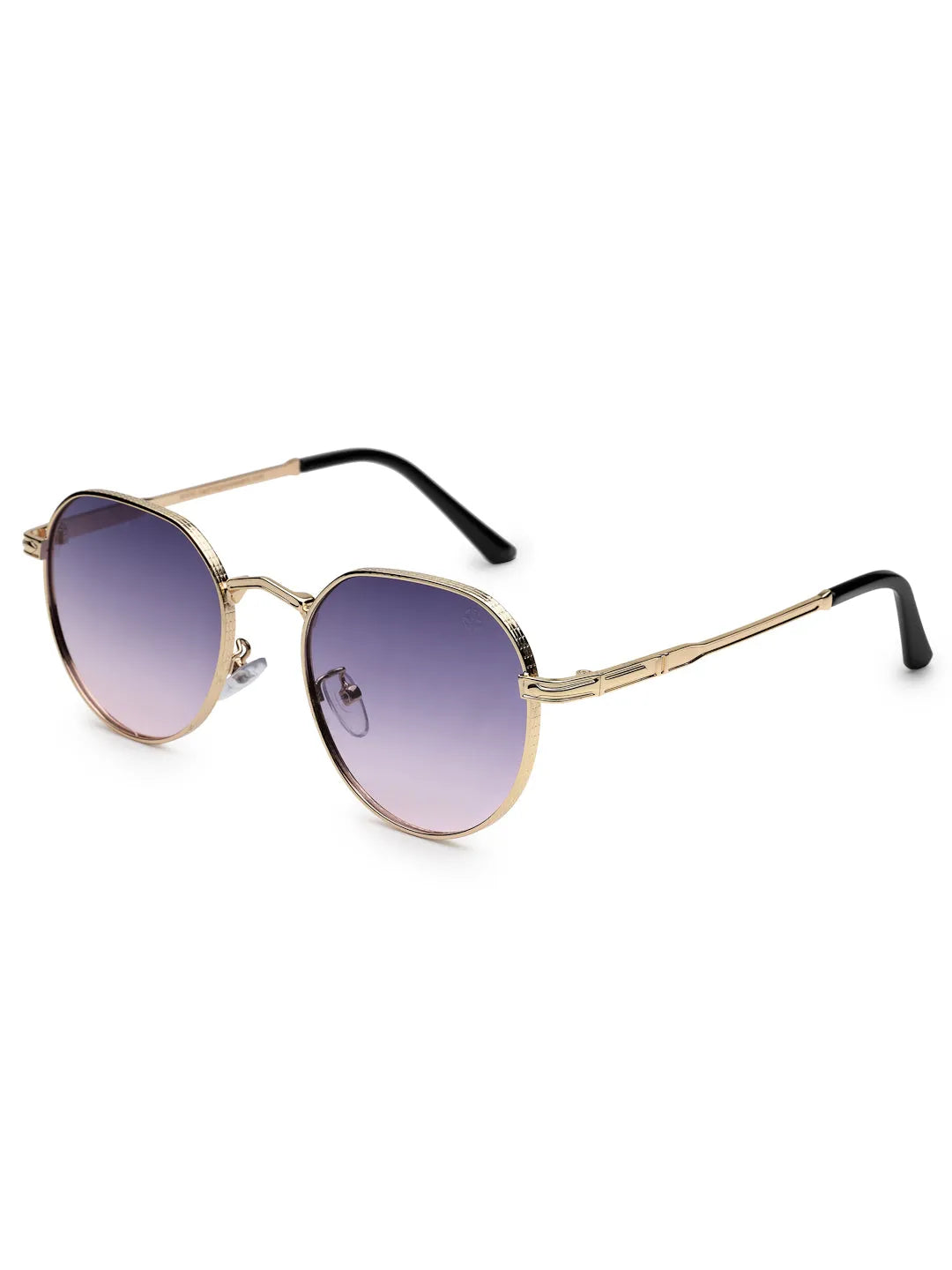Ithon | Gradient Blue & Pink Medium Full Rim Oval Sunglasses for Men [UV-protected]