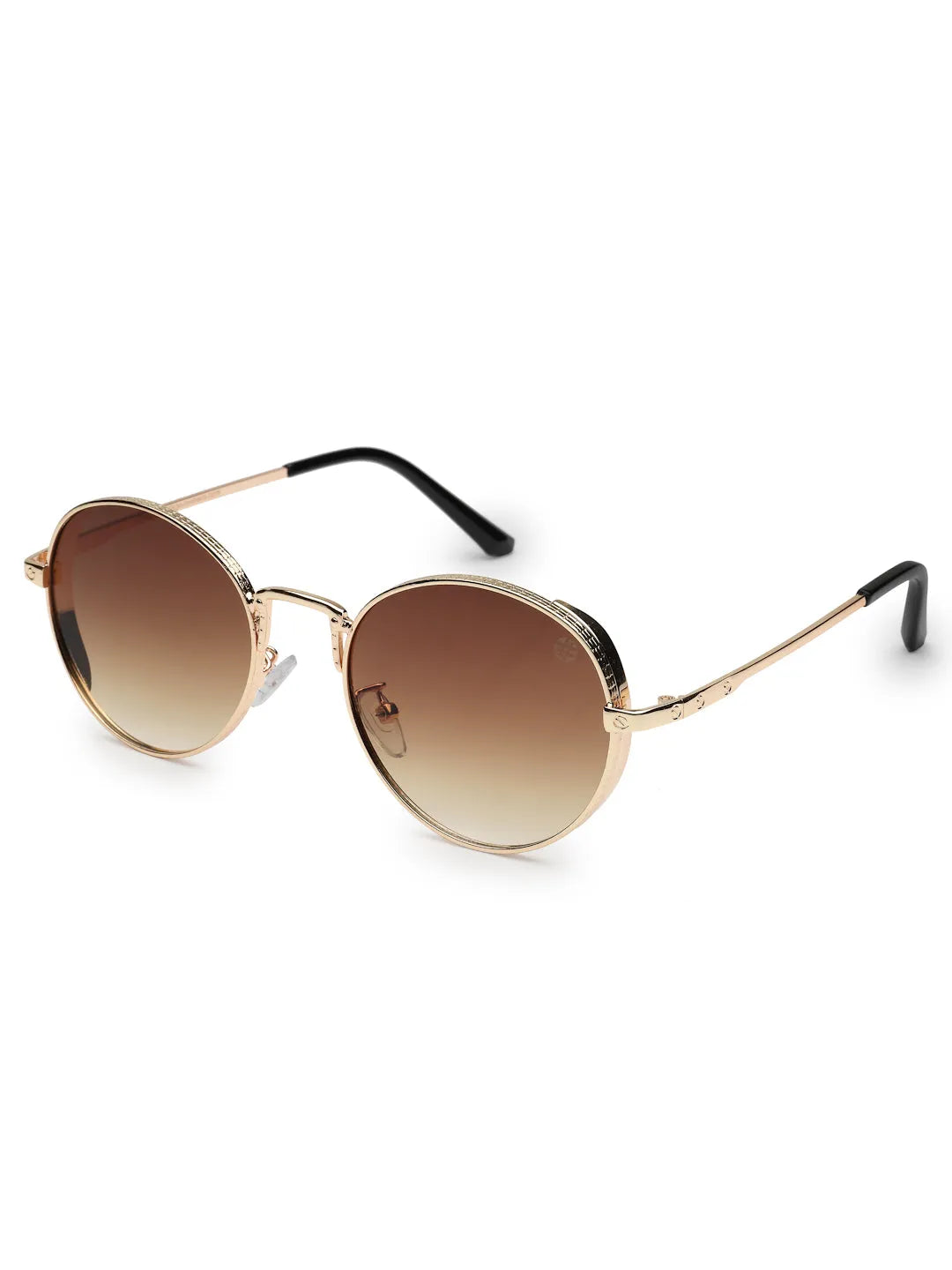 Ignisia | Gradient Brown Medium Full Rim Oval Sunglasses for Men [UV-protected]