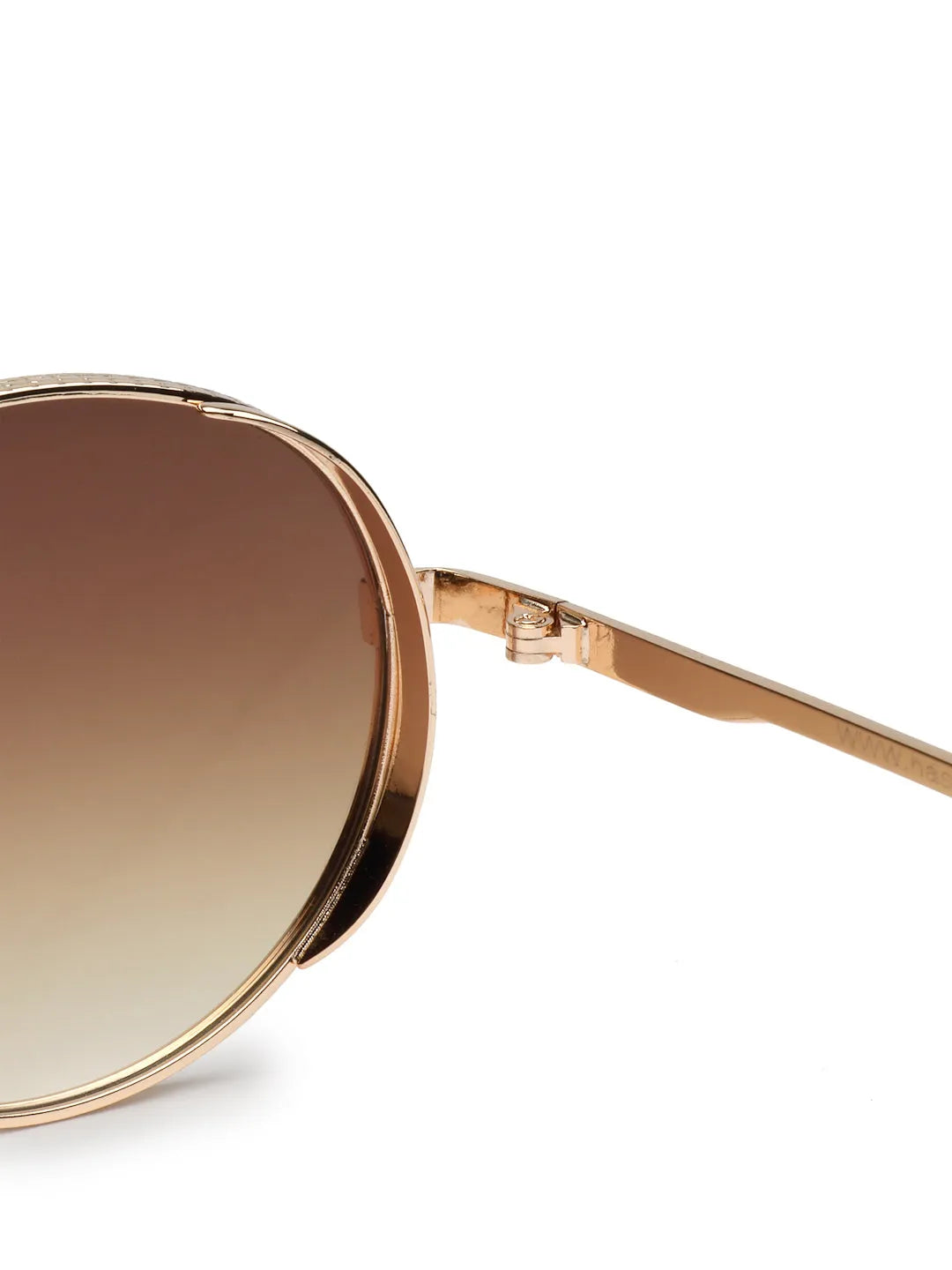 Ignisia | Gradient Brown Medium Full Rim Oval Sunglasses for Men [UV-protected]