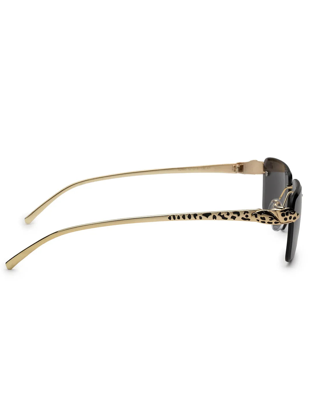 Clyra | Black Medium Rim Less Square Sunglasses for Men [UV-protected]