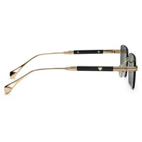 Veyra | Golden Medium Rim Less Rectangle Sunglasses for Men [UV-protected]
