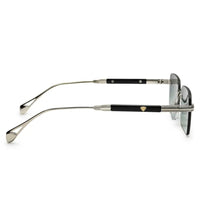 Veyra | Green Medium Rim Less Rectangle Sunglasses for Men [UV-protected]