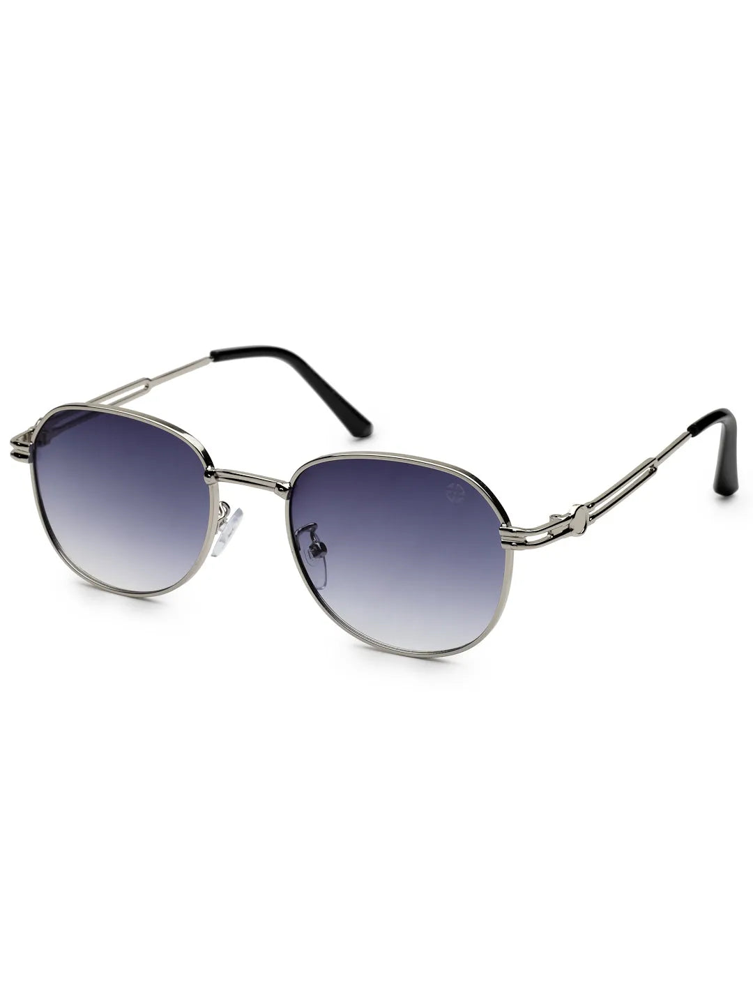 Starfall | Gradient Grey Medium Full Rim Oval Sunglasses for Men [UV-protected]