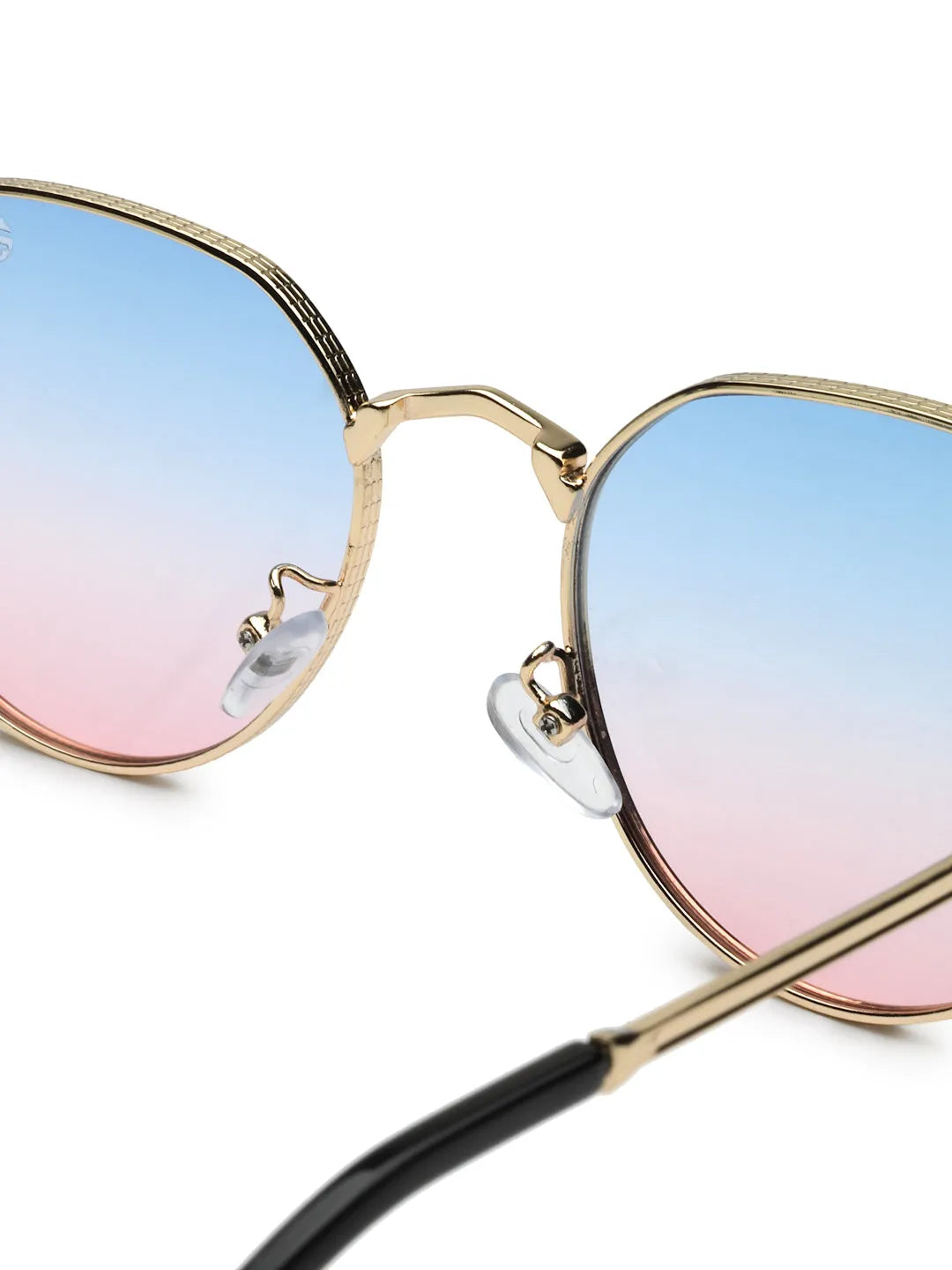 Ithon | Golden Medium Full Rim Oval Sunglasses for Men [UV-protected]