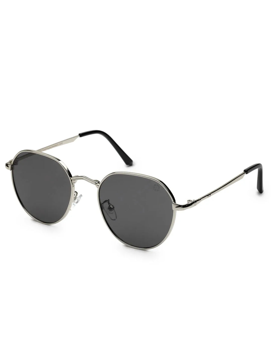 Veylara | Black Medium Full Rim Oval Sunglasses for Men [UV-protected]