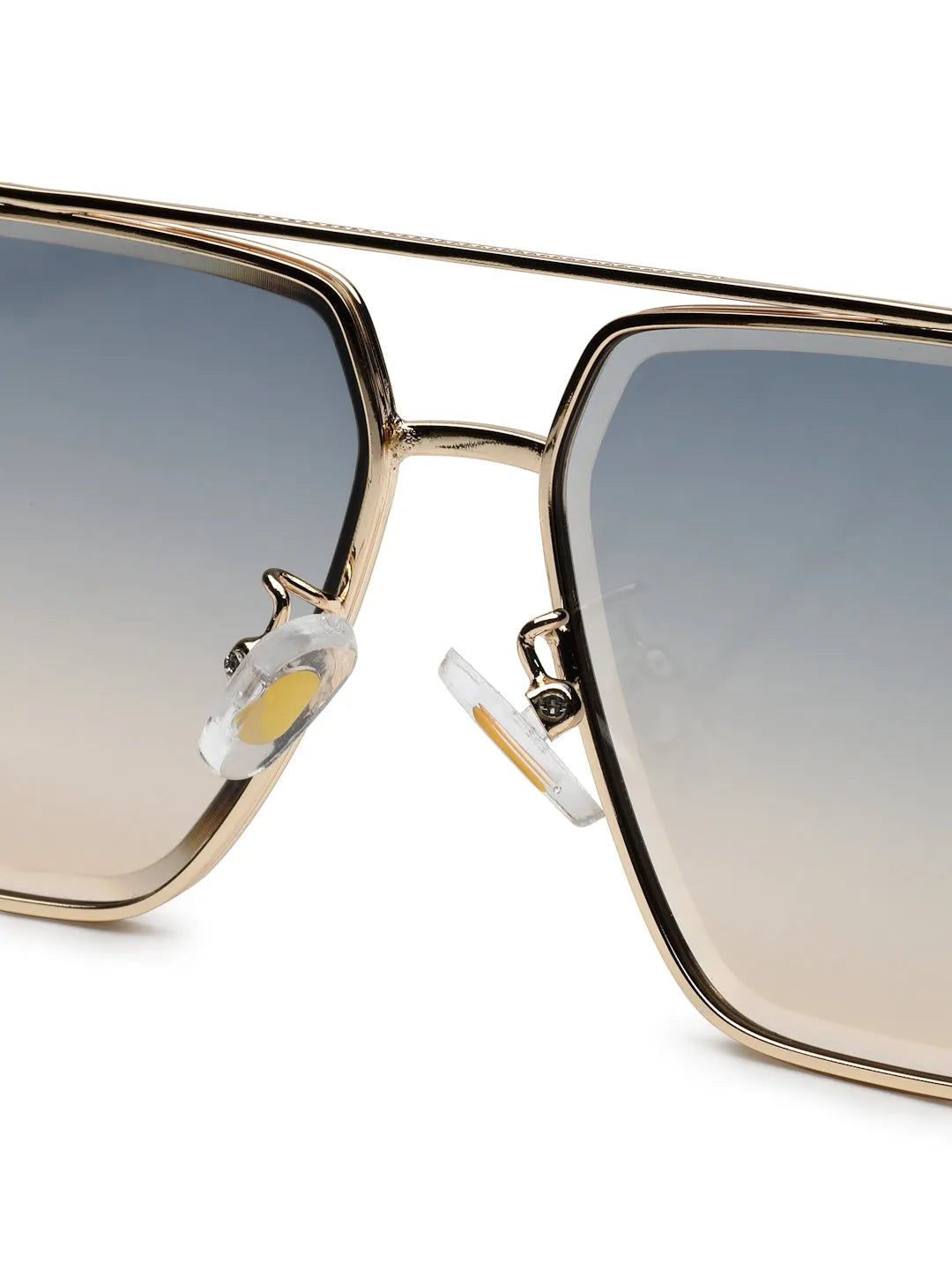 Orbital | Golden Black Medium Full Rim Rectangle Sunglasses for Men & Women [UV-protected]