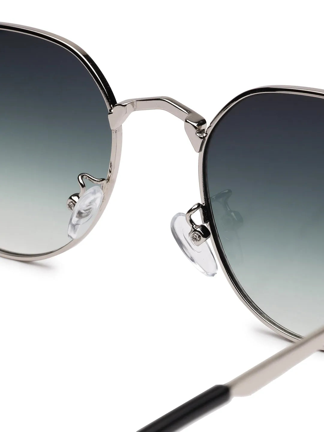 Veylara | Gradient Green Medium Full Rim Oval Sunglasses for Men [UV-protected]