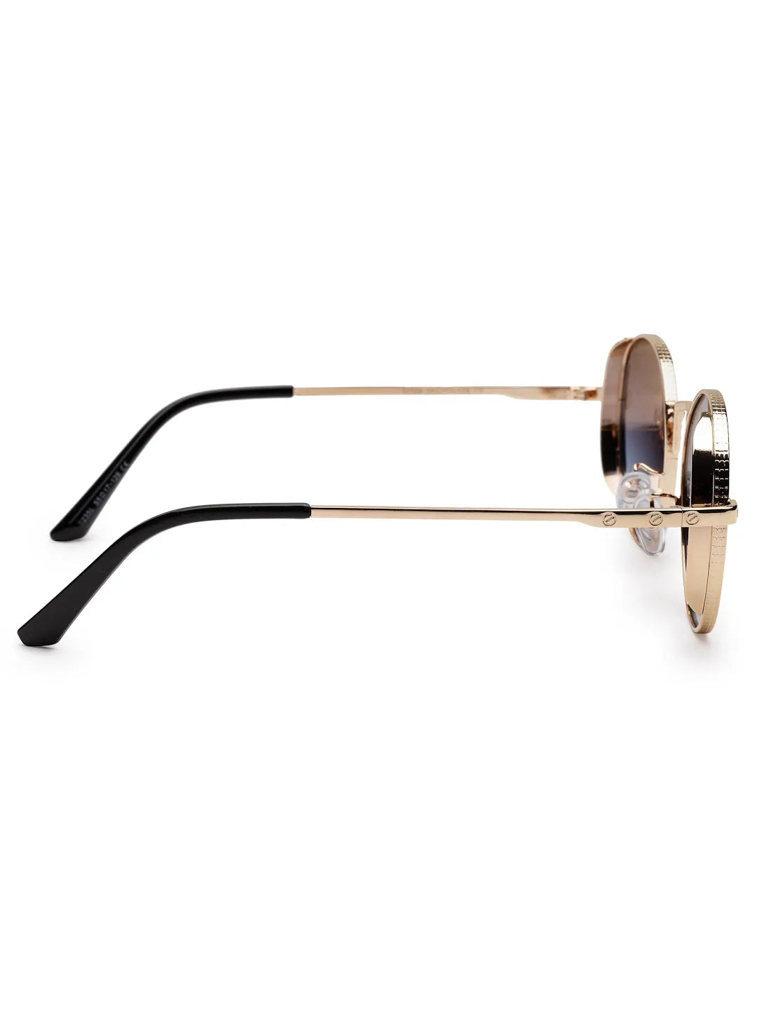 Ignisia | Gradient Brown & Blue Medium Full Rim Oval Sunglasses for Men [UV-protected]