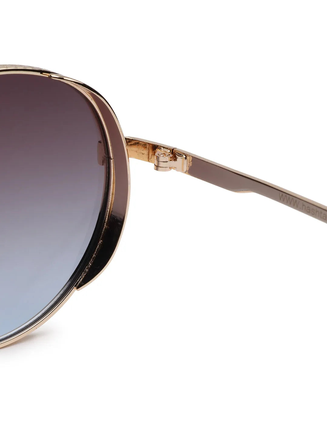 Ignisia | Gradient Brown & Blue Medium Full Rim Oval Sunglasses for Men [UV-protected]