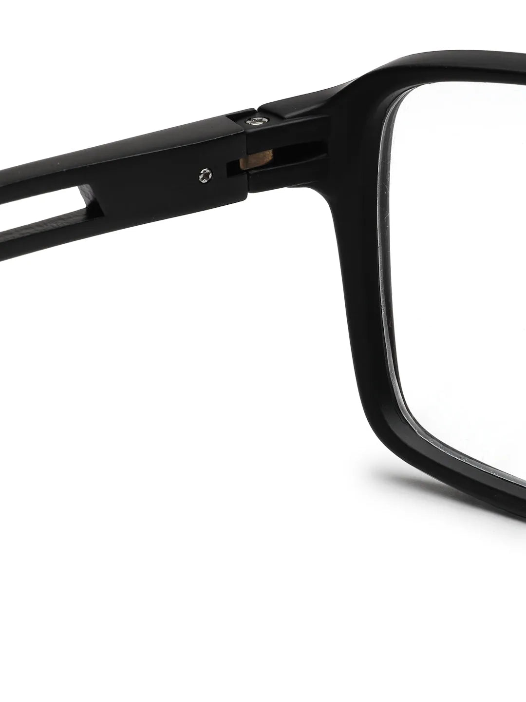 Sporty | Black-Red Medium Full Rim Square Eyeglasses for Men & Women [Demo Lens]