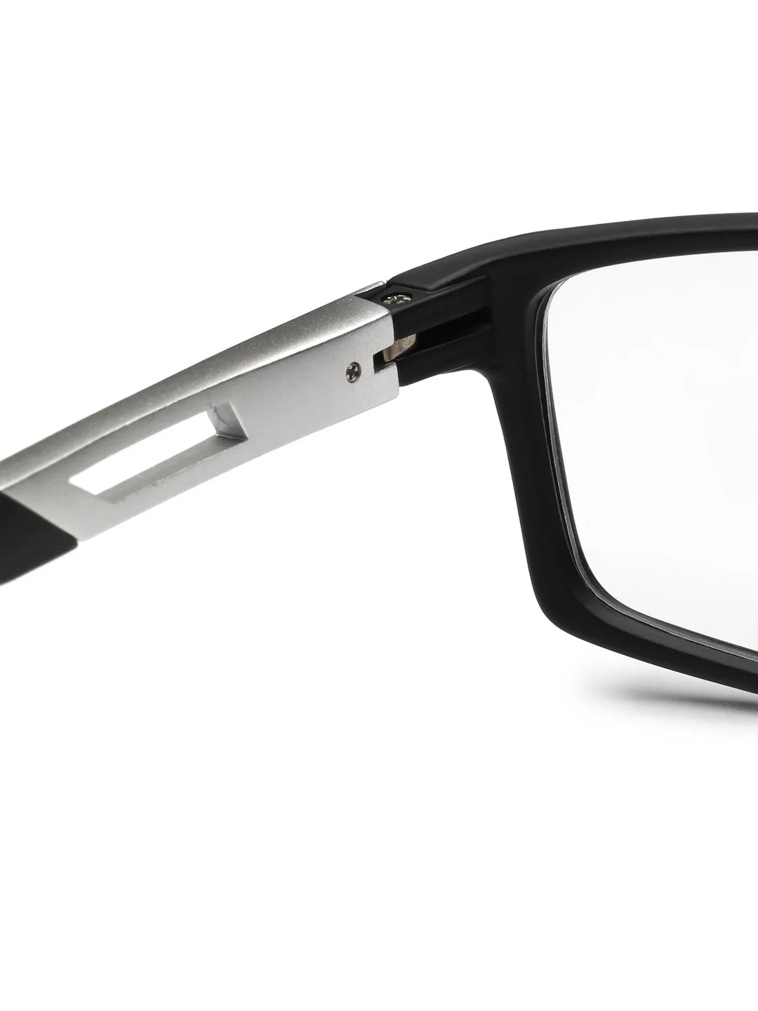 Sporty | Matte Black Medium Full Rim Square Eyeglasses for Men & Women [Demo Lens]