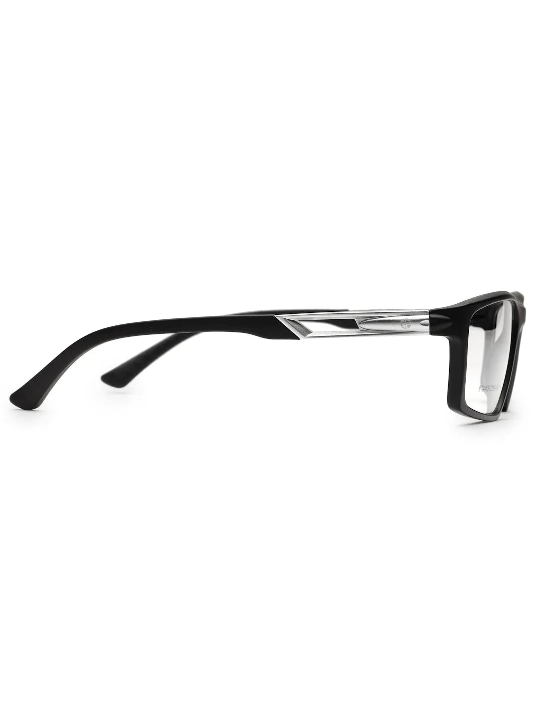 Sporty | Matte Black Medium Full Rim Square Eyeglasses for Men & Women [Demo Lens]