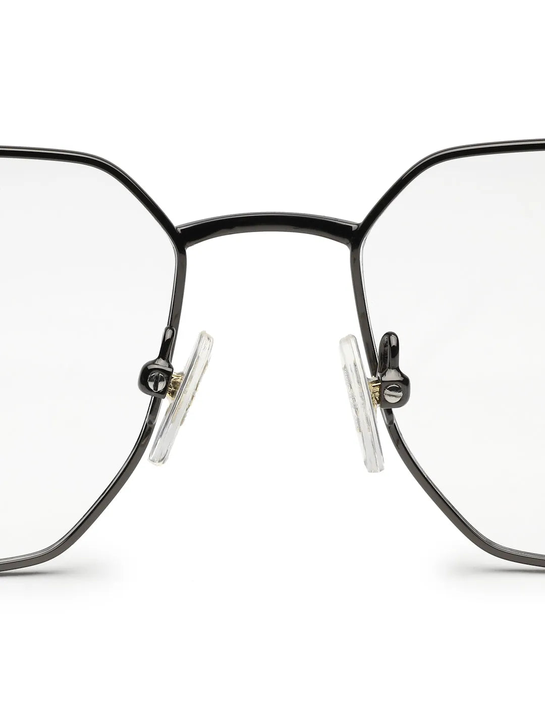 Ray-II | Gun-Grey Medium Full Rim Square Eyeglasses for Men & Women [Demo Lens]