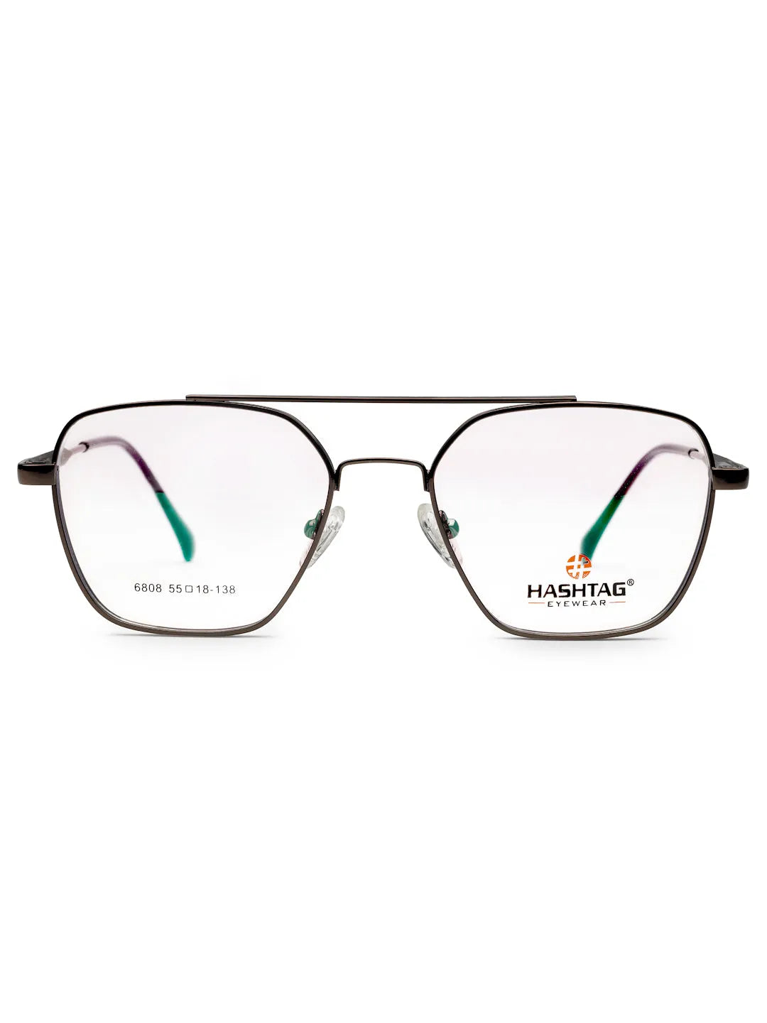 Ethra | Brown Medium Full Rim Square with Spring Hinges Eyeglasses for Men & Women [Demo Lens]