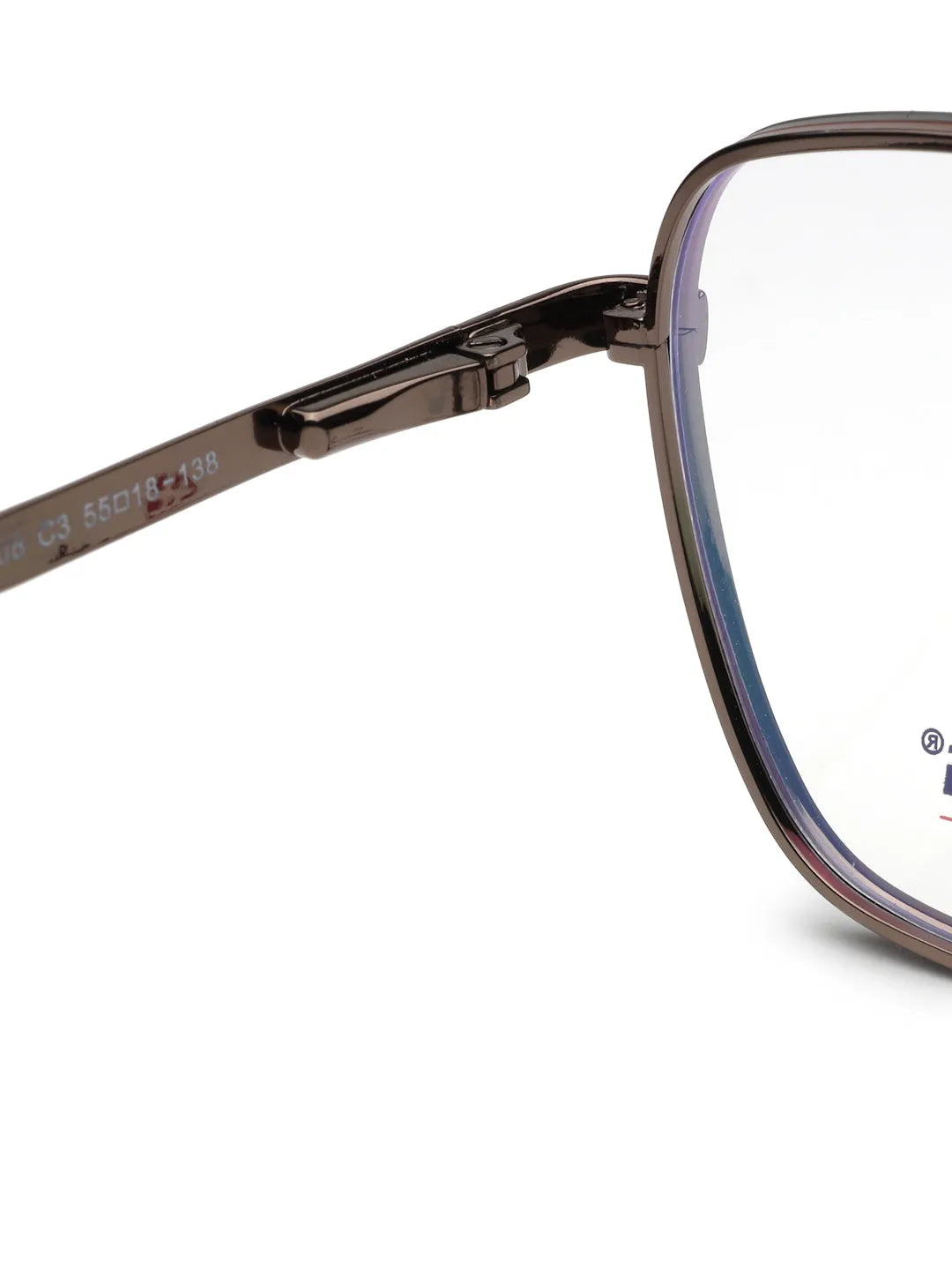 Ethra | Brown Medium Full Rim Square with Spring Hinges Eyeglasses for Men & Women [Demo Lens]