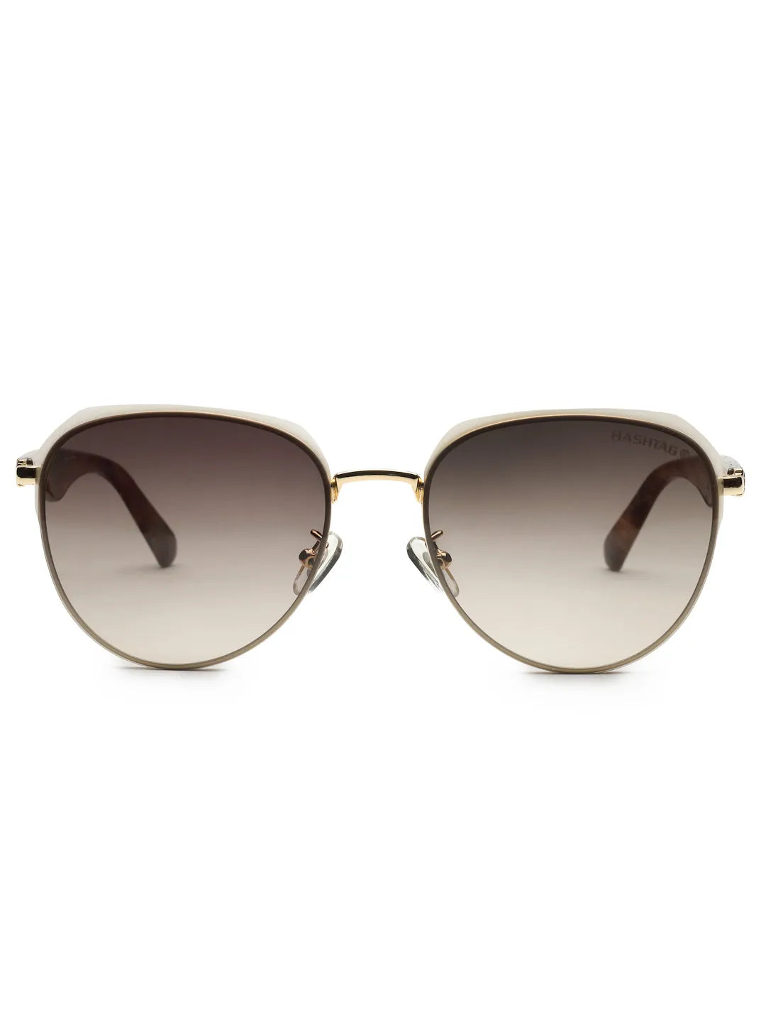 Eclipra | Gradient Brown Large Full Rim Oval Sunglasses for Women [UV-protected]