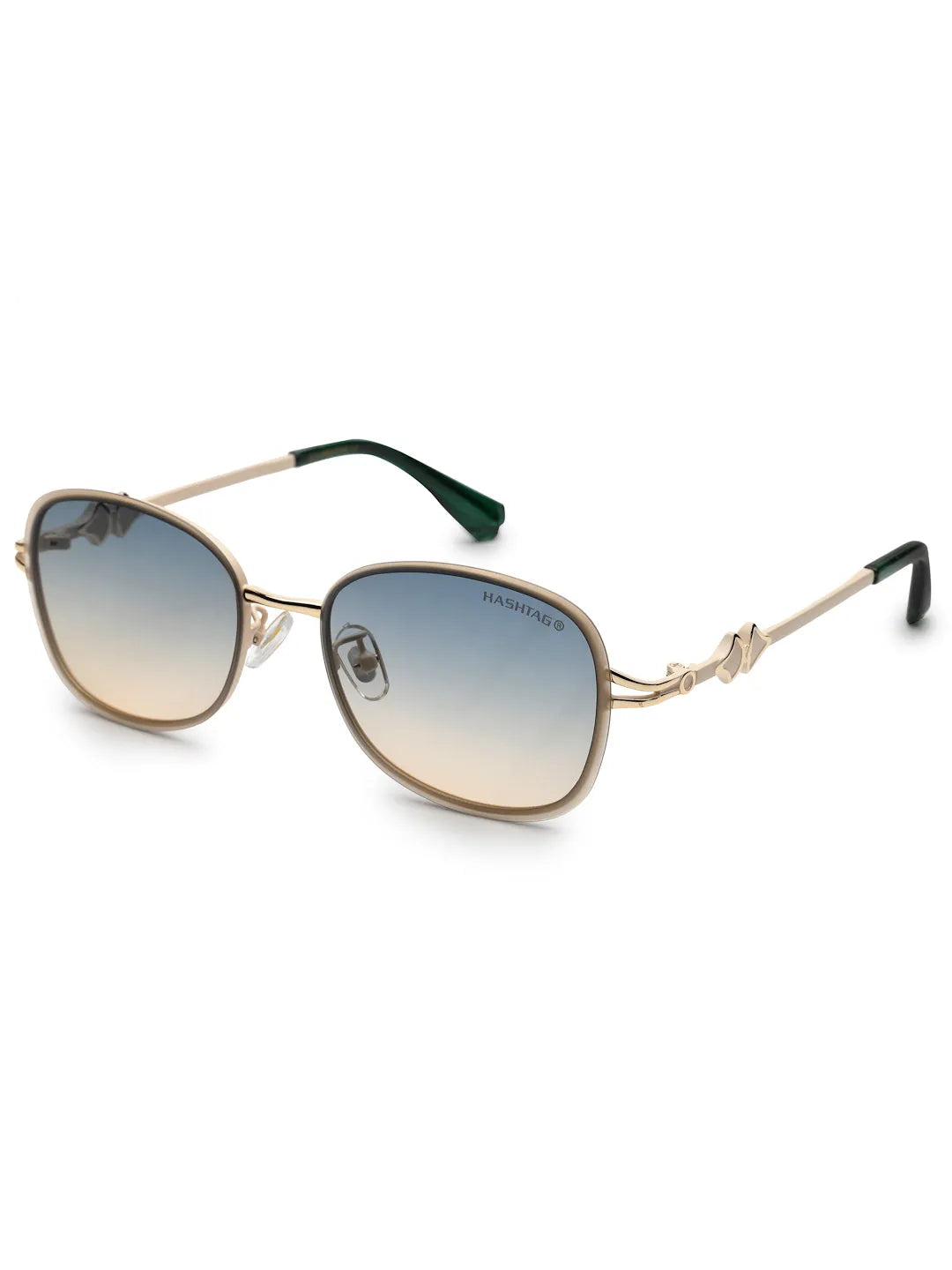 Crypta | Cream Medium Full Rim Oval Sunglasses for Women [UV-protected]
