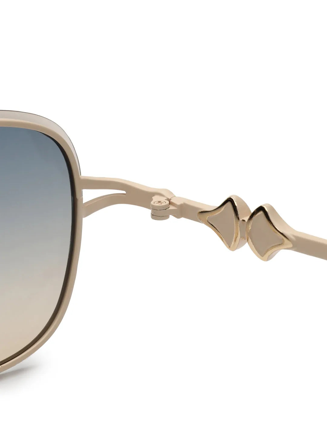 Crypta | Cream Medium Full Rim Oval Sunglasses for Women [UV-protected]