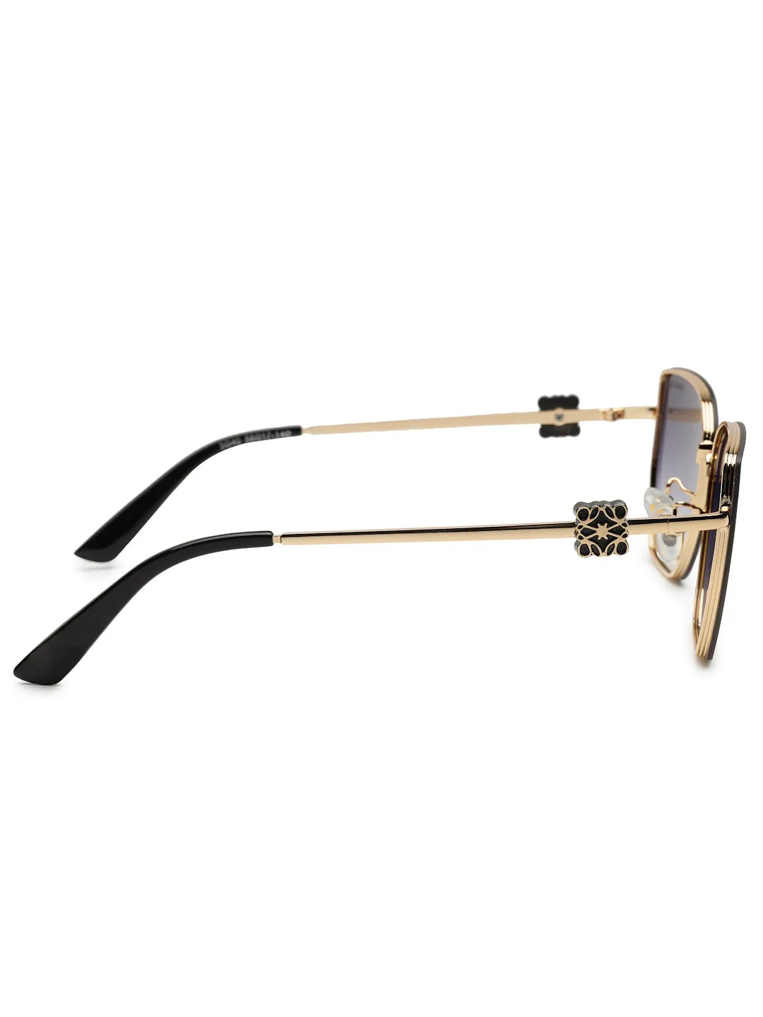 Nebular | Gradient Black Medium Full Rim Rectangle Sunglasses for Women [UV-protected]