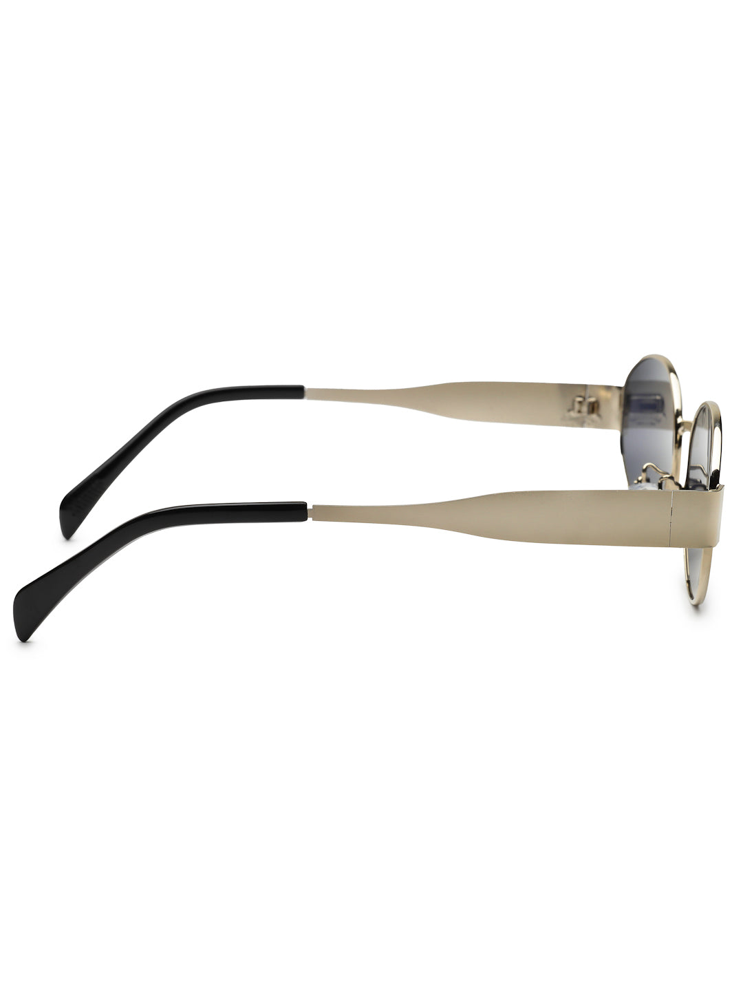 Ivory | Silver Medium Full Rim Oval Sunglasses for Women [UV-protected]