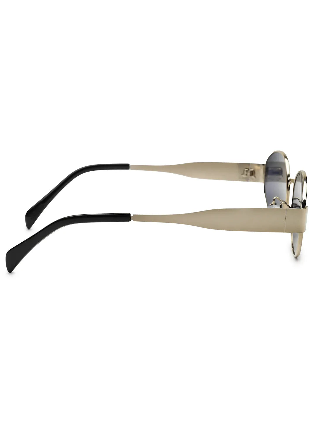 Ivory | Silver Medium Full Rim Oval Sunglasses for Women [UV-protected]