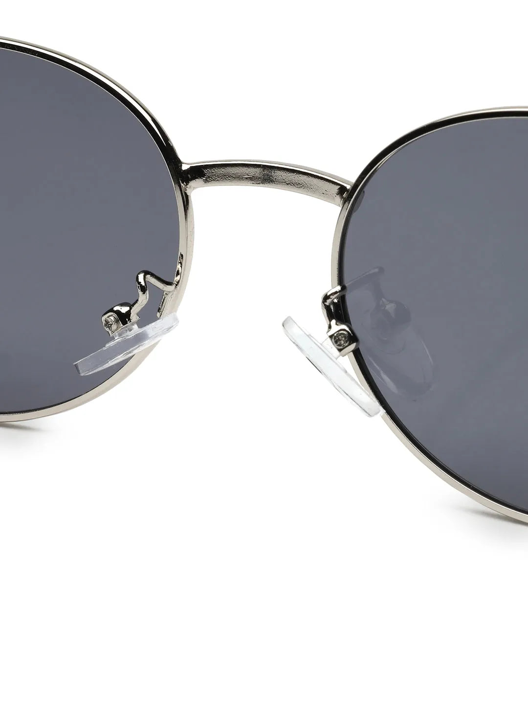 Ivory | Silver Medium Full Rim Oval Sunglasses for Women [UV-protected]