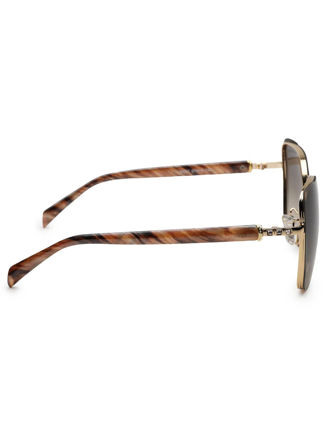 Aethera | Gradient Brown Oversized Full Rim Rectangle Sunglasses for Women [UV-protected]