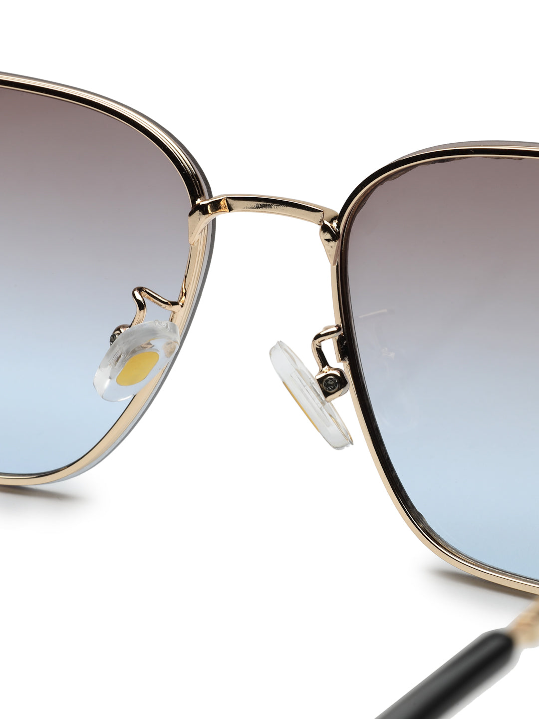 Nebular | Gradient Brown & Blue Medium Full Rim Rectangle Sunglasses for Women [UV-protected]