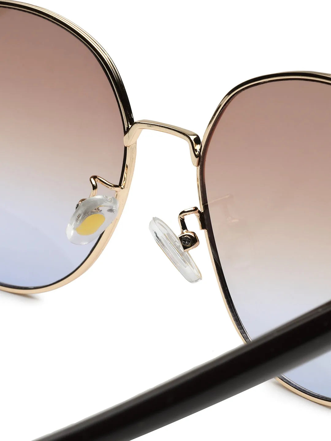 Drakon | Gradient Brown Oversized Full Rim Round Sunglasses for Women [UV-protected]