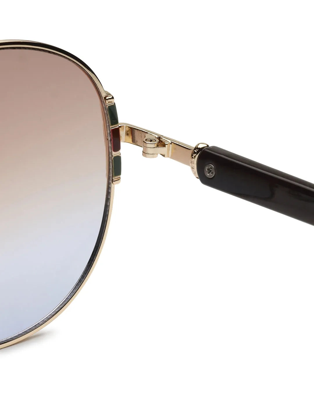 Drakon | Gradient Brown Oversized Full Rim Round Sunglasses for Women [UV-protected]