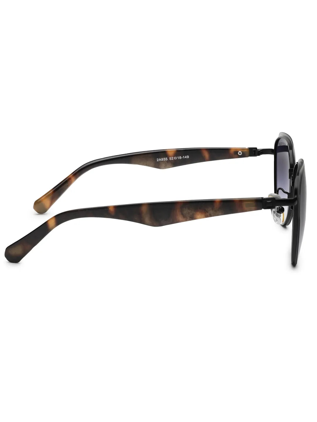 Eclipra | Gradient Black Large Full Rim Oval Sunglasses for Women [UV-protected]