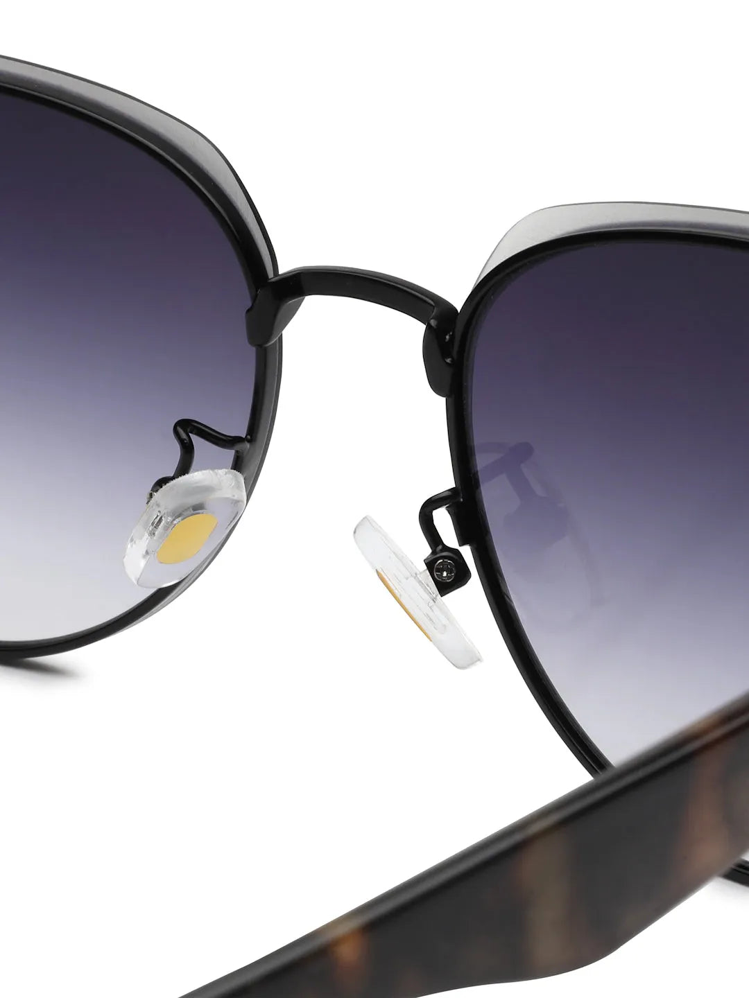 Eclipra | Gradient Black Large Full Rim Oval Sunglasses for Women [UV-protected]